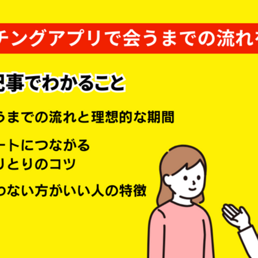 マッチングアプリで会うまでの流れと期間とは？デートにつながるやりとりのコツを解説