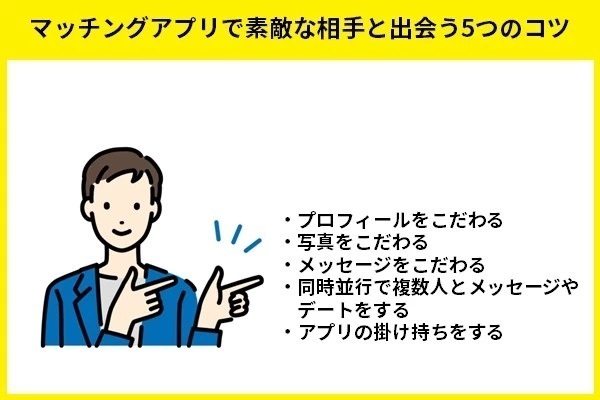 30代がマッチングアプリで素敵な相手と出会う5つのコツ