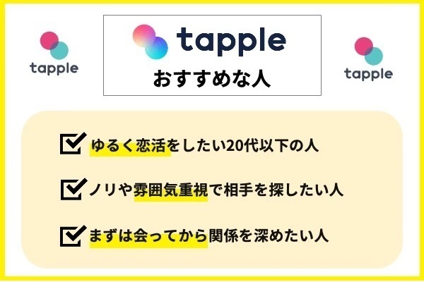 タップルおすすめな人