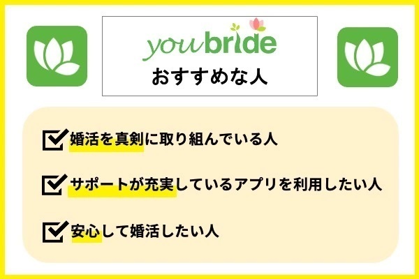 youbrideはこんな人におすすめ！