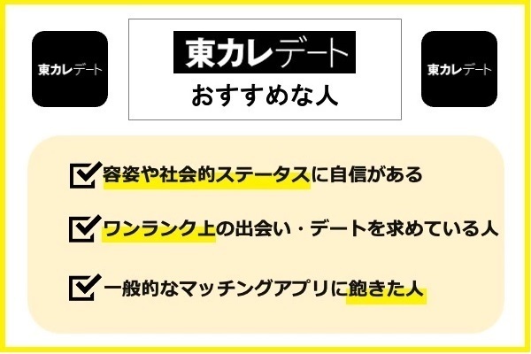 東カレデートはこんな人におすすめ！