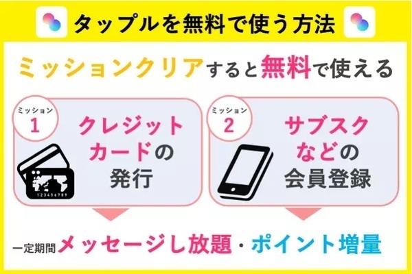 タップルを無料で使う方法